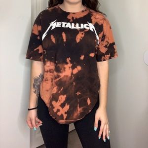 Custom bleached band tee